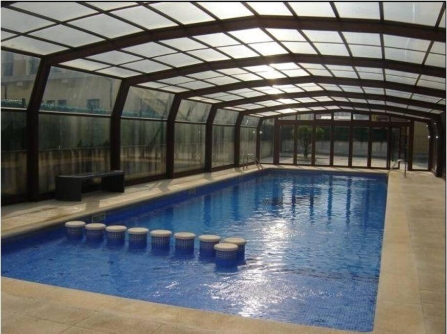 포스 Duplex Con Piscina Y Terraza Playa A Rapadoira 아파트 외부 사진