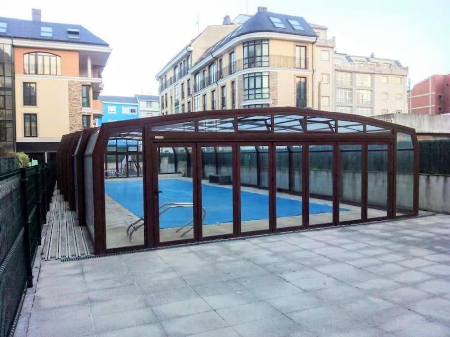 포스 Duplex Con Piscina Y Terraza Playa A Rapadoira 아파트 외부 사진